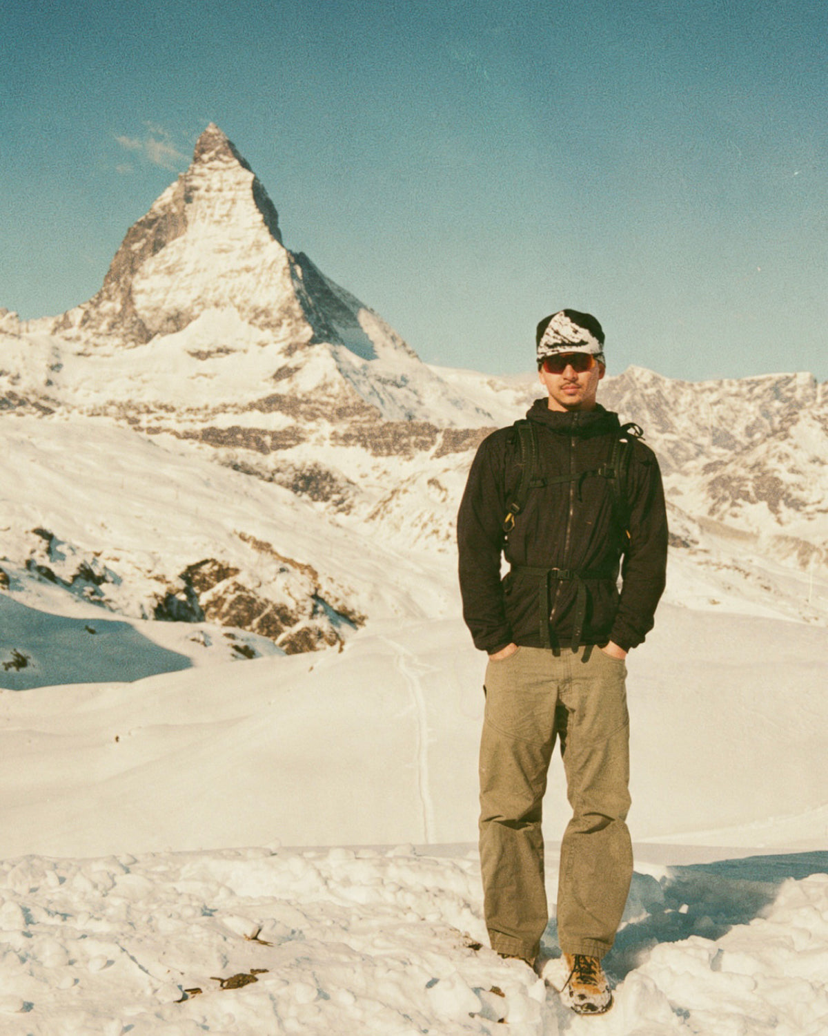 Matterhorn Embroidered Head Toque Black